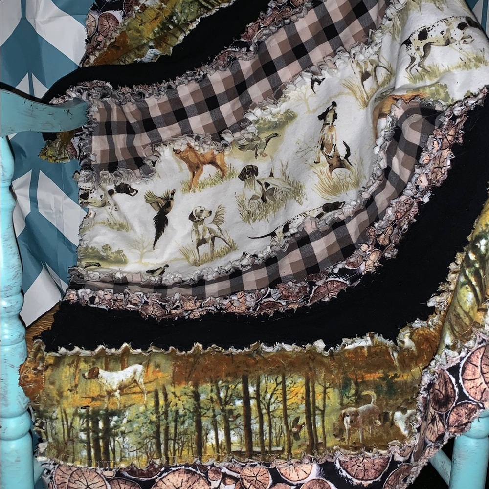 New handmade kids throw rag quilt